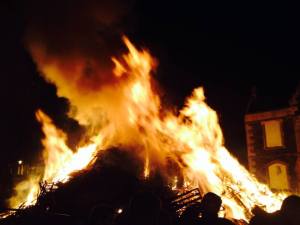 Biggar's New Year's Eve bonfire 2014